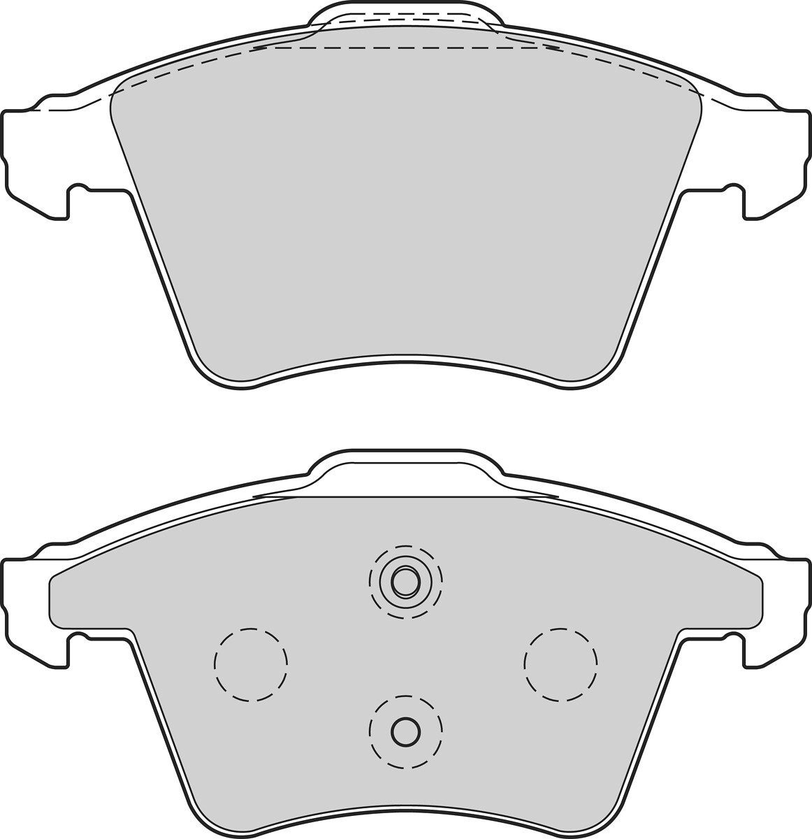 BRAKE PADS FIRST VW TRANSPORTER V FR